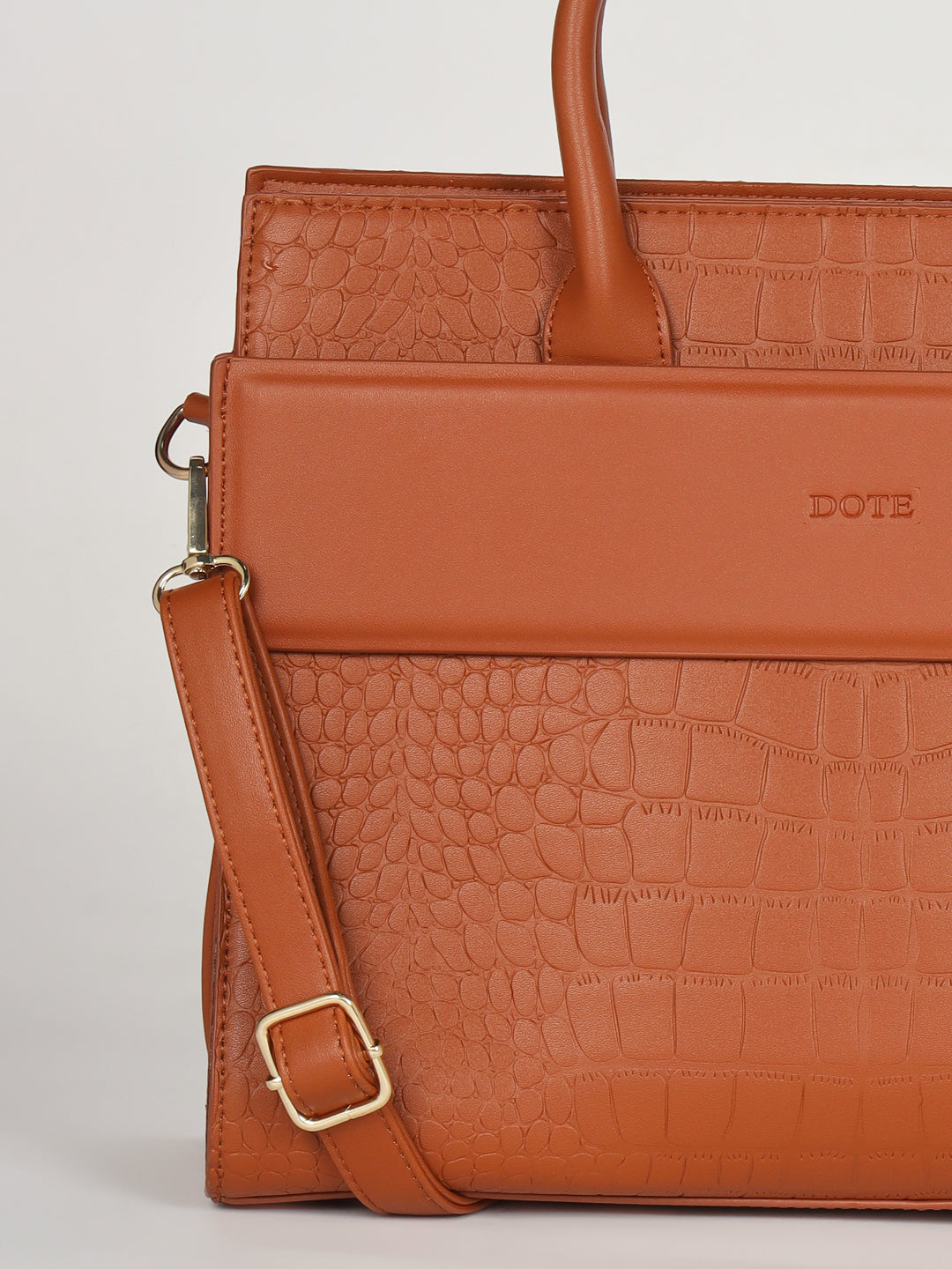 DOTE Crocodile Texture Cross Shoulder Handbag