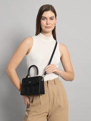 Boxed Pattern Cross Body Sling by DOTE