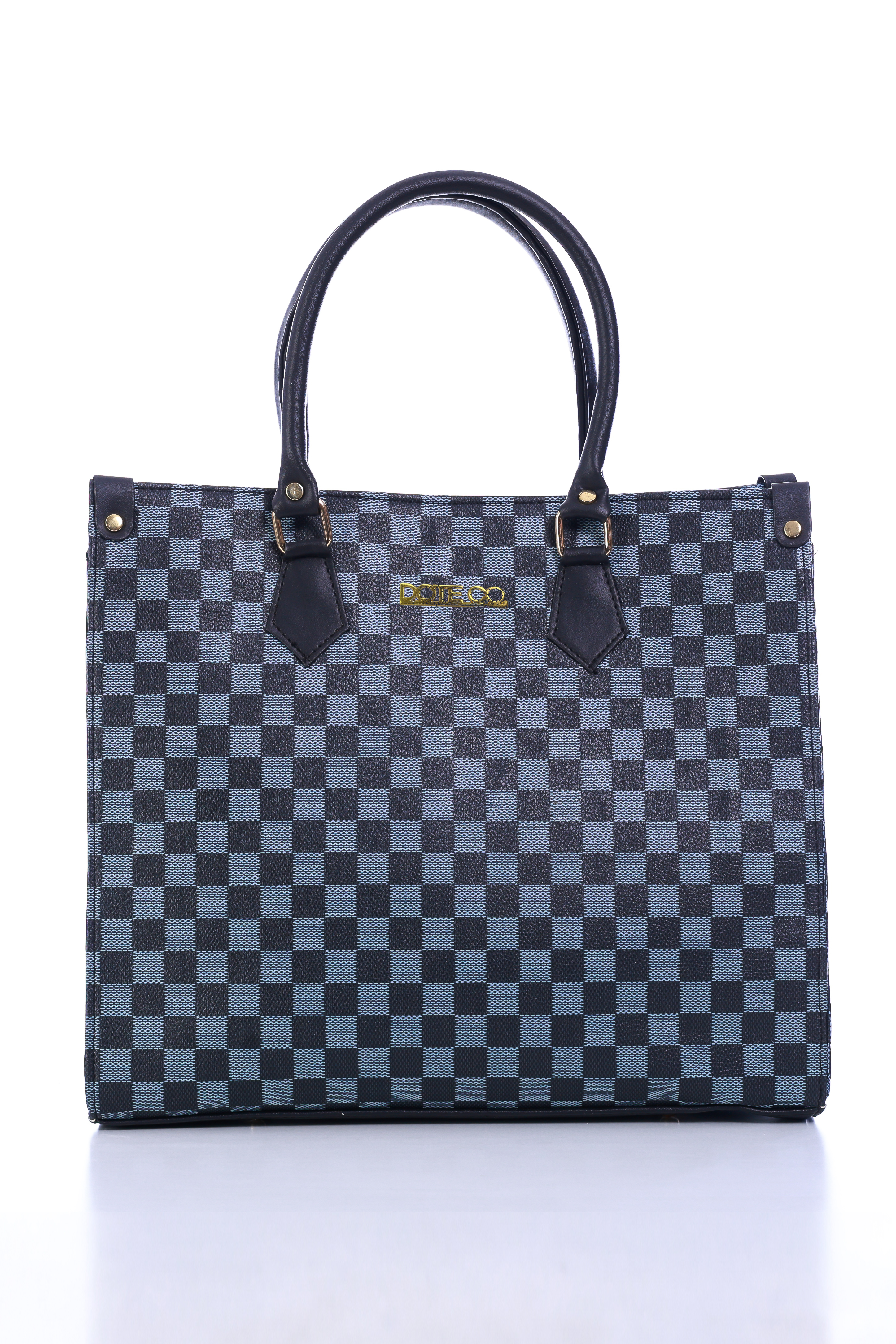 Ivory Check Tote Bag (100 INR Instant Off While Checkout)