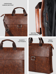 Dote Premium Stylish Patterned Laptop Bag