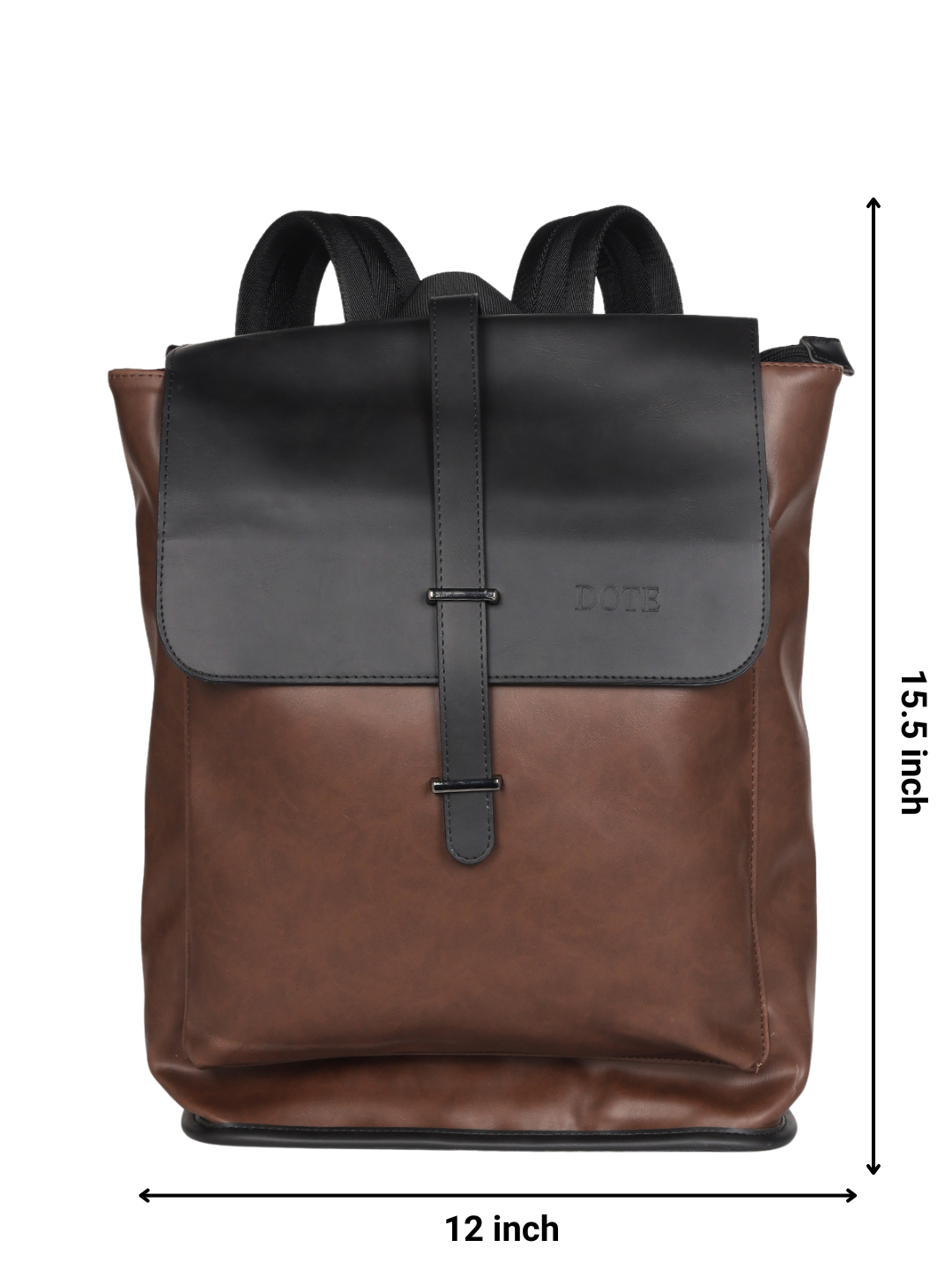 DOTE Unisex Brown Backpack