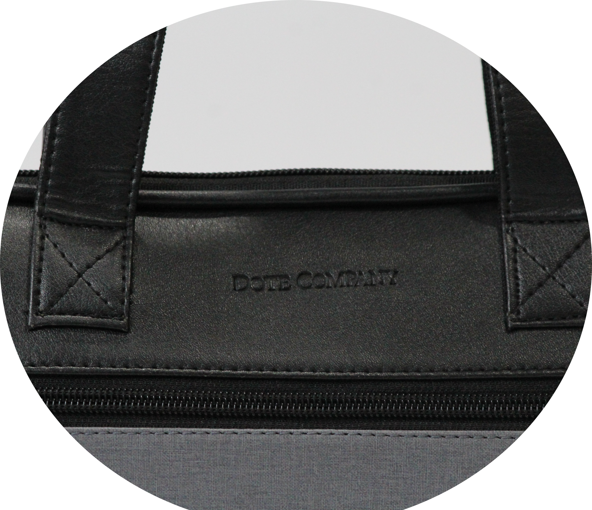 Black Faux Leather Laptop Bag