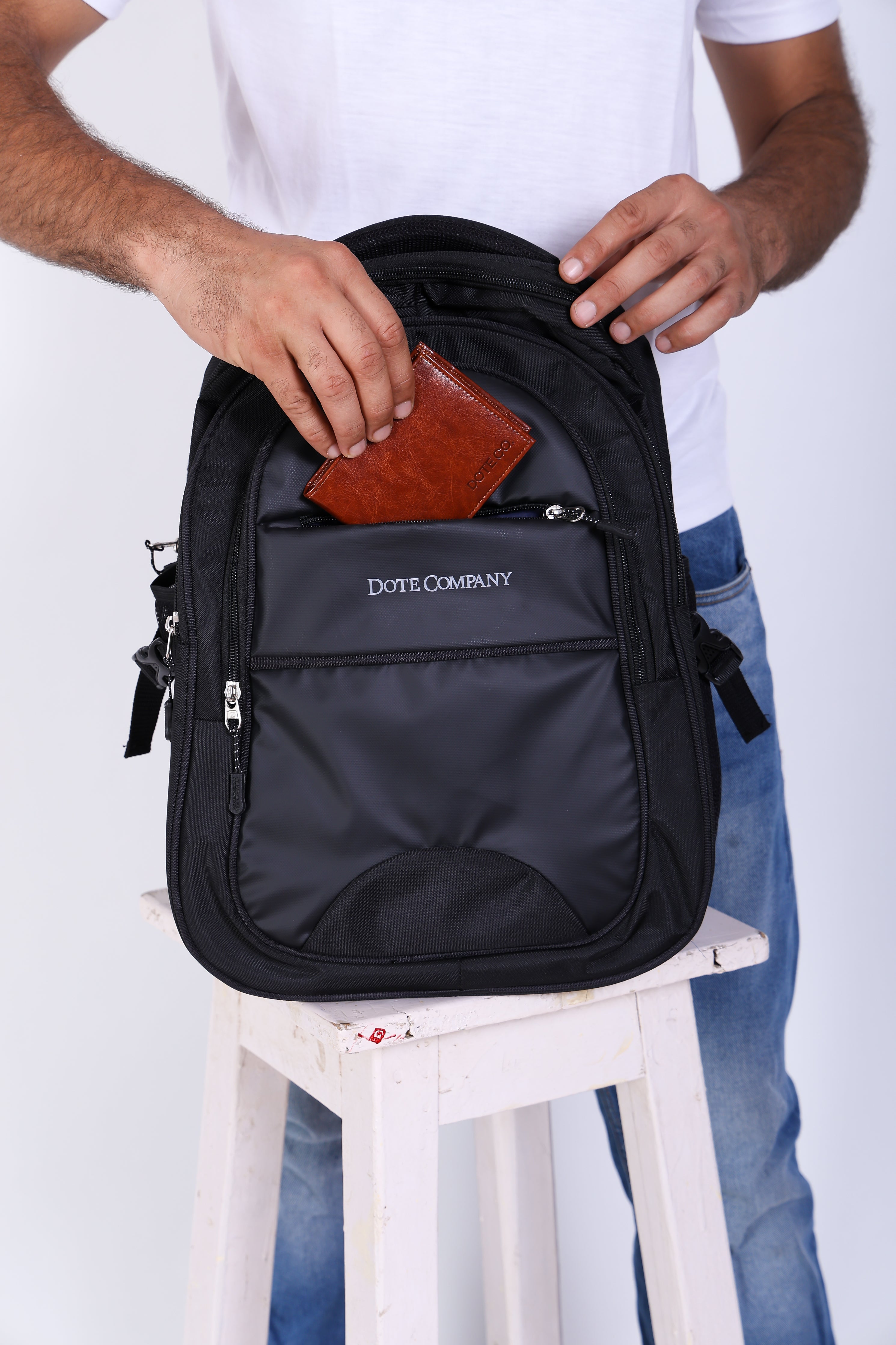 DOTE Matt Black Backpack