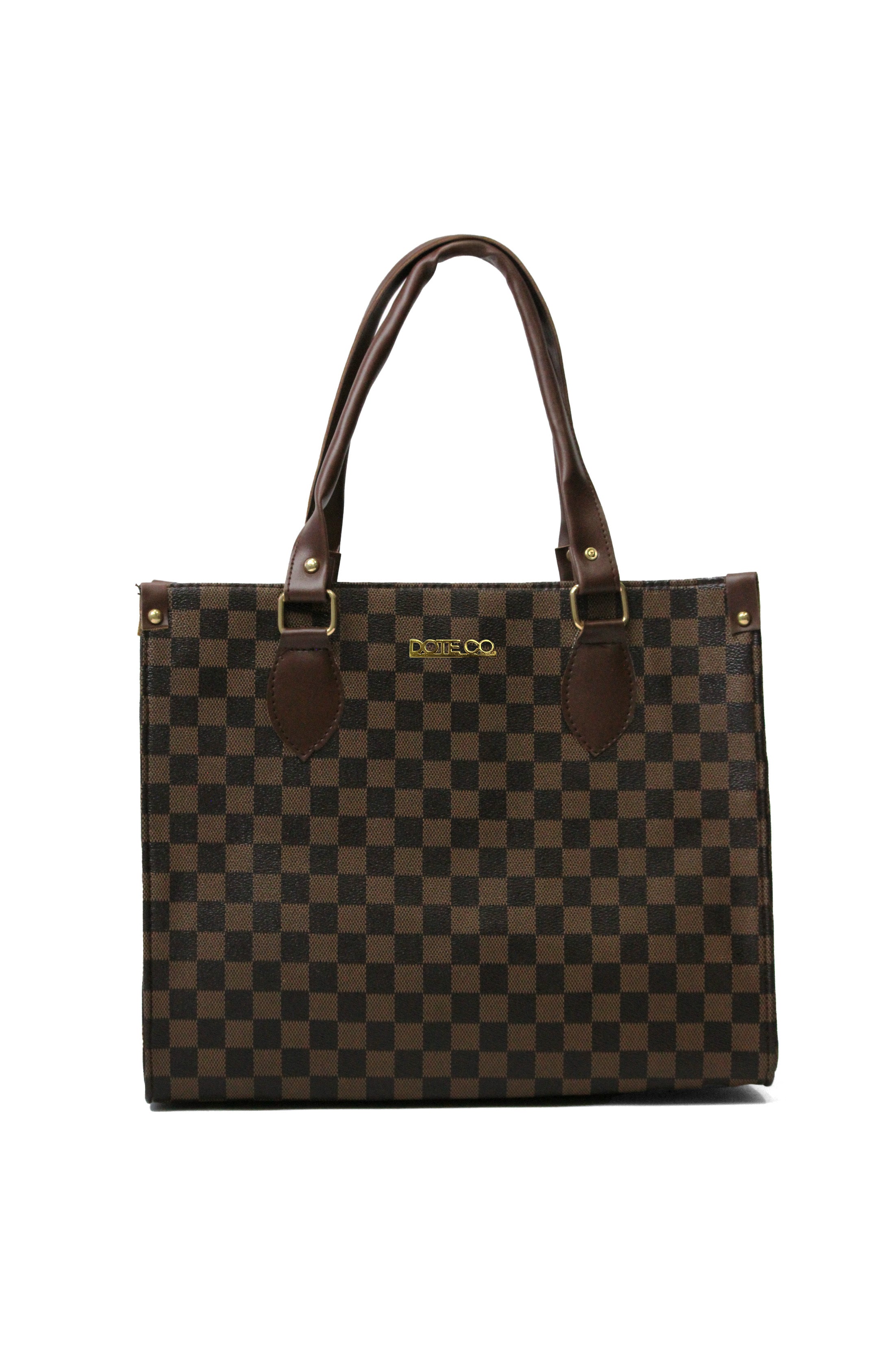 Ivory Check Tote Bag (100 INR Instant Off While Checkout)